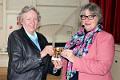 Margaret Mead receives the Flower Cup from Julie Hillier